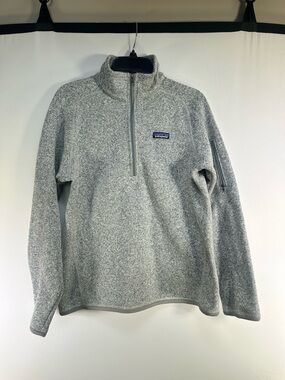 Patagonia Better Sweater Light Gray Half-Zip Fleece Pullover